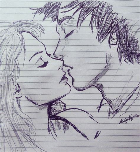 lovers drawing easy|Drawing young loving couple .